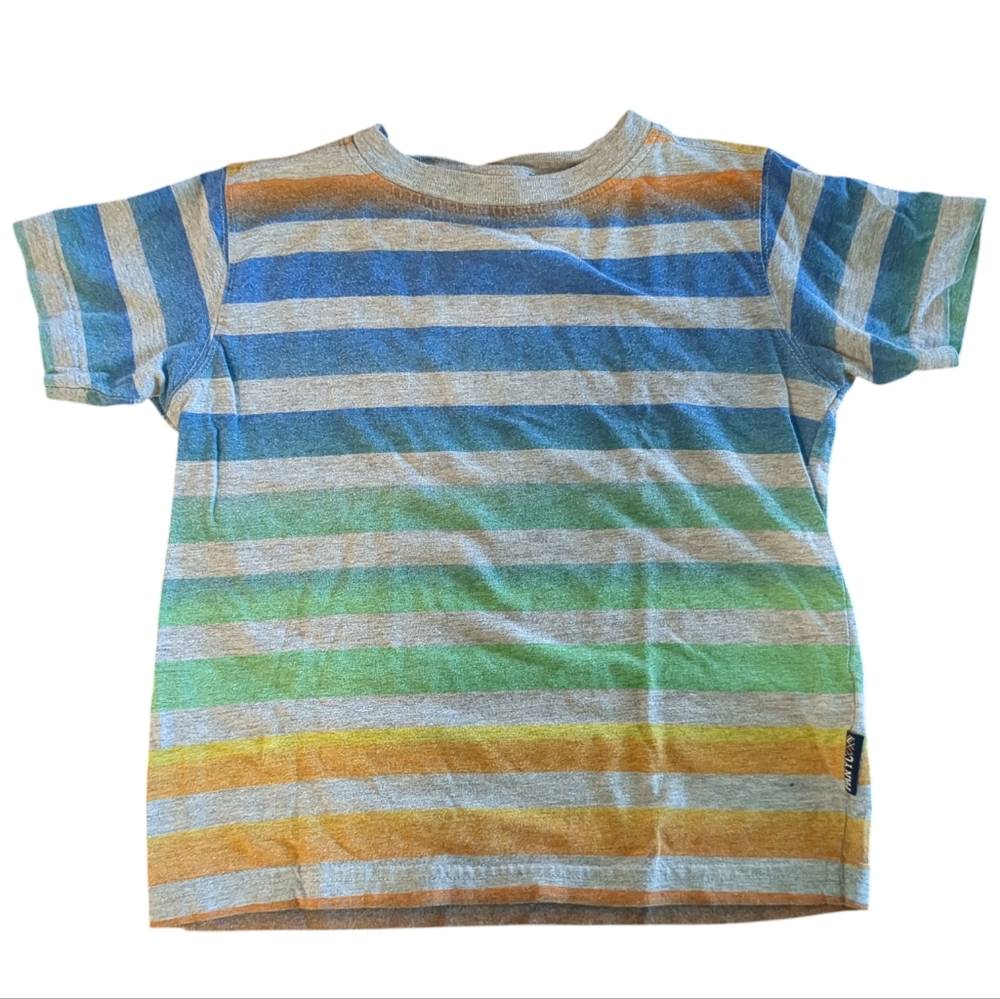 🍁2/$7🍁 PANYC Multicolor Stripe Short Sleeve Shirt